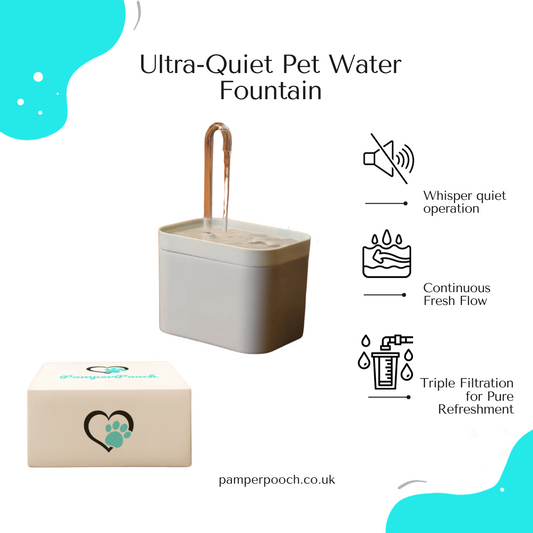 Ultra-Quiet Pet Water Fountain 1.5L